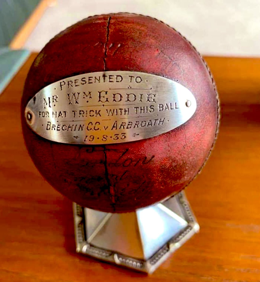 ScottyCricket's tweet photo. Great post by @BrechinBucs on FB of #HatRick ball by #WilliamEddie See added bellow the #pressreport @DundeeArchives @DAAcricket @SPCU_cricket @jperry_cricket https://t.co/aQpJhtkKst