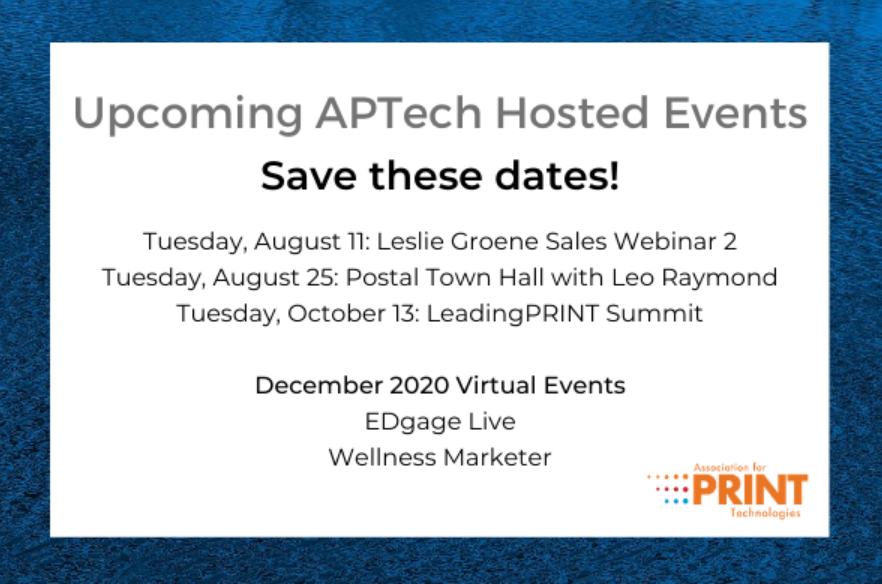 thePRINTevent's tweet photo. Hey #PrintNerds - Save these dates &amp; stay tuned for more 😃 

#APTechEvents #PRINT #PRINTevent @EDgageMag #EdGageLive #LeadingPRINT #WellnessMarketer https://t.co/inUL46LKlK