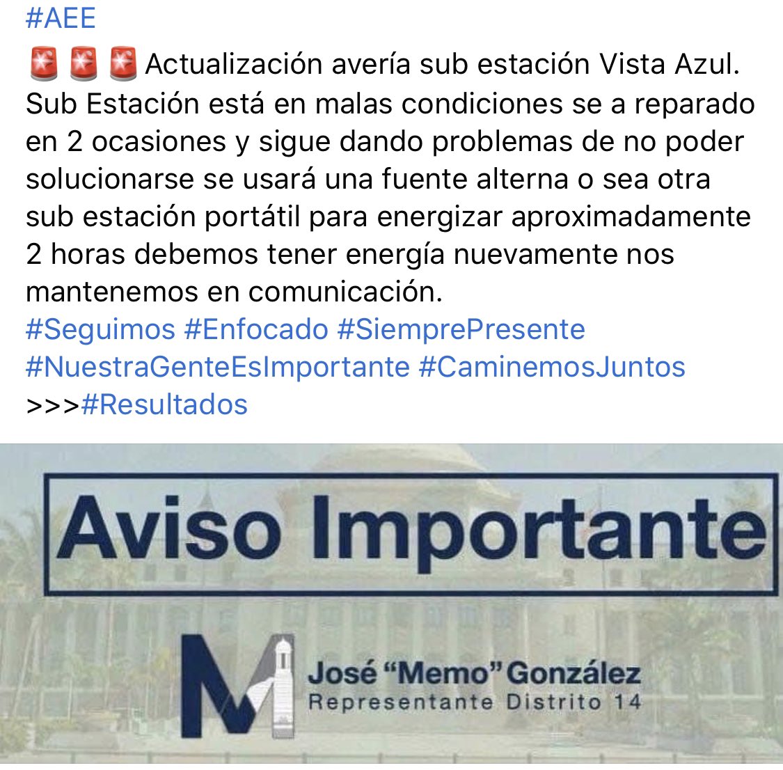 José “Memo” González (@repmemogonzalez) on Twitter photo 