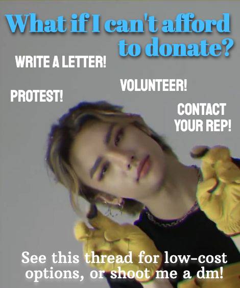 !!!CHANGE THE WORLD, COMMISSION SOME PORN!!!The world is a crazy place right now, and it's time for us to do somethn about it! For proof of a $15 donation to a worthy organization or direct action (see thread), I will write YOU a roughly 1k gay explicit fanfic. ((Thread 1/7))