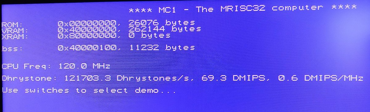 m_bitsnbites's tweet image. Tried #Dhrystone on #MRISC32 today. Seeing 0.58 DMIPS/MHz was kind of disappointing. But expected, since Dhrystone is very memory + libc intensive.

New goals:
- Add instruction cache.
- Optimize standard libc routines.