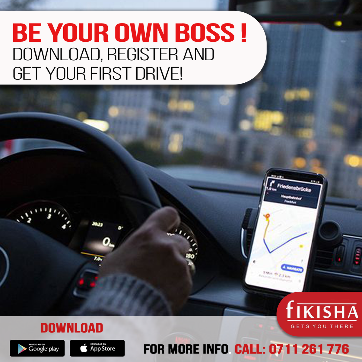 FikishaApp's tweet photo. Be your own boss. Download and join the #Fikisha Team today.
https://t.co/kVI4xpOvVn https://t.co/w2rzO2Uudb