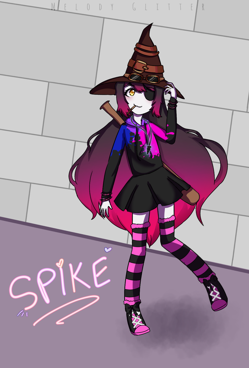 Sol_Artsy's tweet photo. Mr. Spike but as an anime girl instead

---
Gift for @MrSpikeVsRoblox 

was supposed to be a birthday gift but i got excited and showed it to him and he got excited and told me to just post it

Thank you for being an amazing friend and an amazing brother 💖

---
#MelodyGlitterArt https://t.co/6kWN1rBFbH