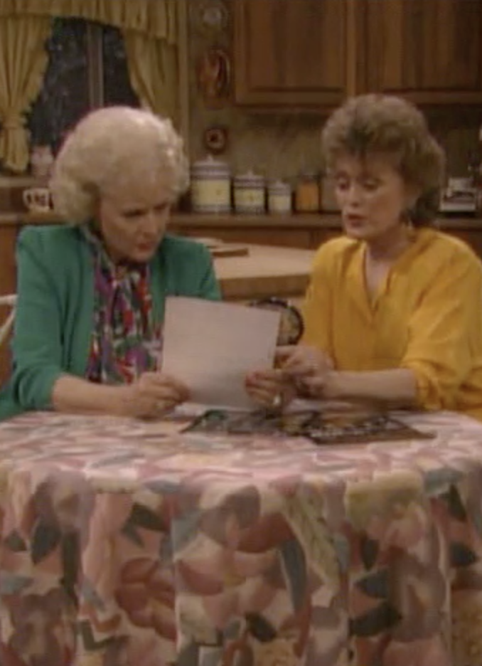 Picture it, Miami, 1992: Rose & Blanche checking out the proofs from Rose's boudoir shoot  #GoldenGirlsEveryday