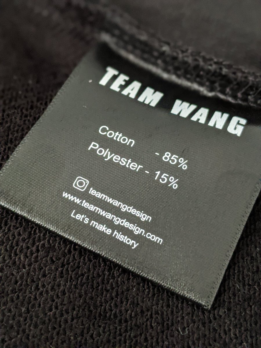 I also love the binding being made from Team Wang bias tape and the teeny tiny "Let's make history" on the care tag.