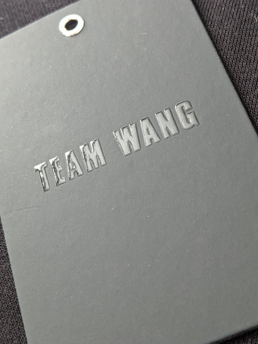 First off, this packaging is just *chef's kiss*. They could have easily opted for cheap packaging, but to have everything printed with Team Wang and even the pull tab for the tags is heavy. And that velvet finish on the actual tags? UGH TASTE