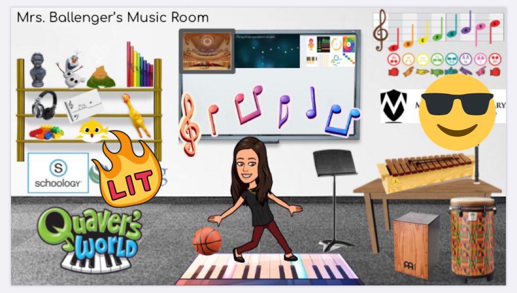 Most items are actual links to resources, but this is just a picture. #BitmojiClassroom