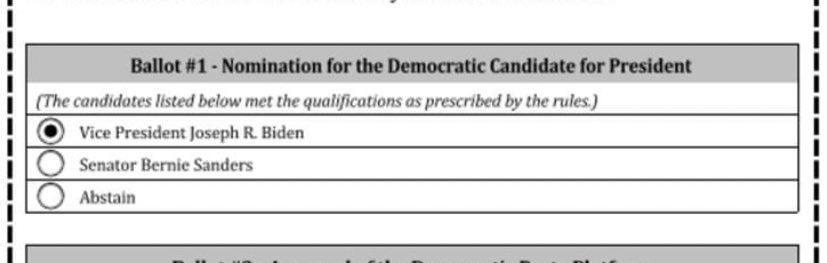 Today I am casting my ballot to officially make Joe Biden the Democratic nominee.

Joe Biden wasn’t my first, second, or third choice, but I am thrilled to be a Biden delegate. 

Let’s come together and make sure he wins in November. 

#StudentsForBiden 

💙