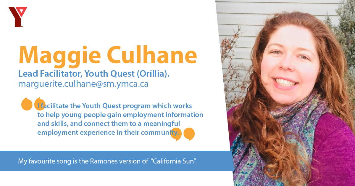 Our Youth Services Team is here to help you succeed with virtual programs! Meet Maggie, Lead Youth Facilitator for the Orillia Youth Quest program. She helps youth find meaningful employment &amp; upgrade their skills.

To learn more about Youth Quest, visit smym.ca/YouthQuest.