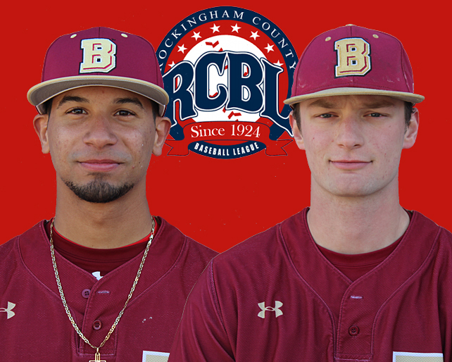 ⚾️ Congratulations to <a href="/BwaterBaseball/">Bridgewater Baseball</a>'s Kevin Navedo and Jacob Grabeel on being named to the 2020 All-Rockingham County Baseball League team! #BleedCrimson #GoForGold #ExcellenceBC