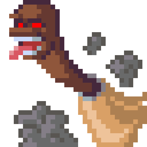 Roboticrab's tweet photo. A mimic in the shape of a broom! What should I name it? #pixelart #pixel_dailies #DnD #characterdesign https://t.co/g57CuyvDrC