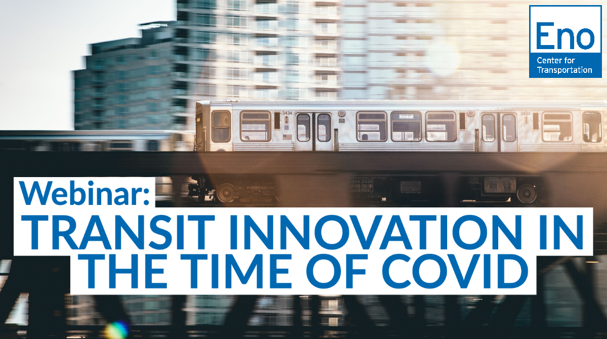 Join Alice N. Bravo (<a href="/GoMiamiDade/">Miami-Dade DTPW</a>), Gary C. Thomas (<a href="/dartmedia/">dartmedia</a>), <a href="/TinaQuigley/">Tina Quigley</a>, and Eno's <a href="/rpuentes/">Robert Puentes</a> TOMORROW at 2pm ET to discuss COVID-19 and transit innovations on the horizon.👇
bit.ly/2X7sxrH?utm_ca…