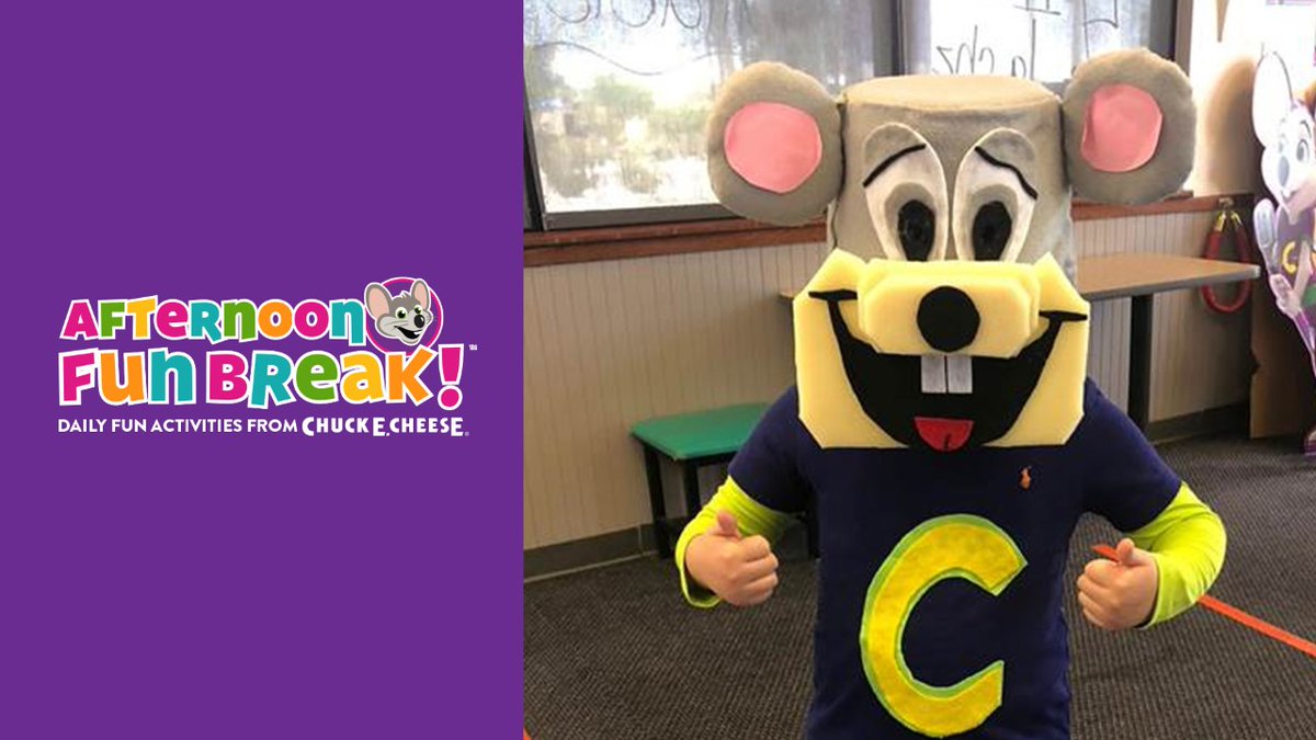 Chuck E Cheese On Twitter For Today S Fun Break Create Your Own Diy Chuck E Costume Check It Out On Our Instagram And Facebook Stories Courtesy Of Valerie And Her Son Mateo - how to make your own costume in roblox