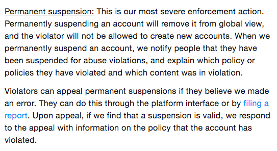 20. Based on the message you see when you go to McLNeuro & Sciencing_Bi, these appear to be permanent suspensions. If they were temporary, the accounts would still be visible.Permanent suspensions can be appealed but are rarely reversed. https://help.twitter.com/en/rules-and-policies/enforcement-options