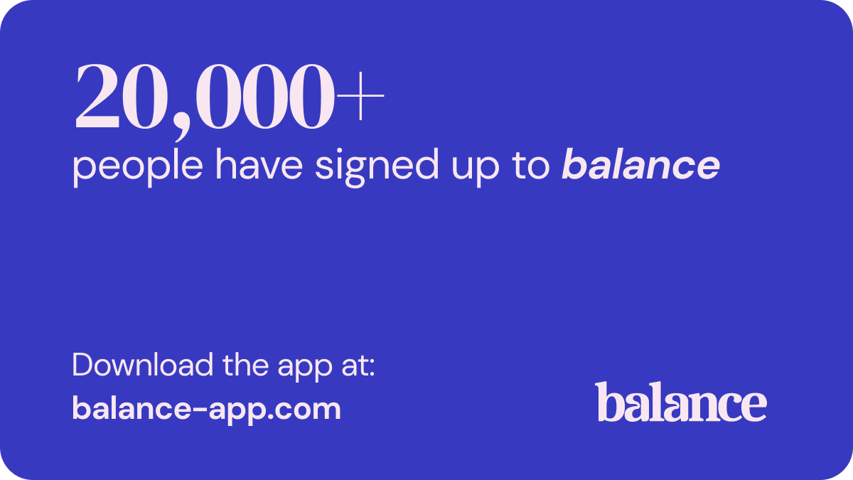 Less than a month since launch &amp; over 20k people are already part of the balance community. Designed to address an area of health &amp; wellbeing that’s hugely underserved, you can read how we progressed from concept to the live #menopause support app, here – bit.ly/3jnOsEG