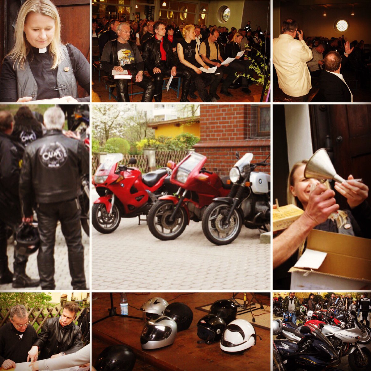 BiBikerpastor's tweet photo. Als es 2011 in WSW um einen ersten MoGo ging (hier fรคhrt doch niemand Motorrad) zรคhlte ich nachts noch, wer dabei sein wรผrde. An einer Hand. Realitรคt am nรคchsten Morgen: etliche Hundert, die Zeitung schrieb was von 700. Friedlich. #christundmotorrad #rollingwheels #polizeisachsen https://t.co/TWtCQtbGWC