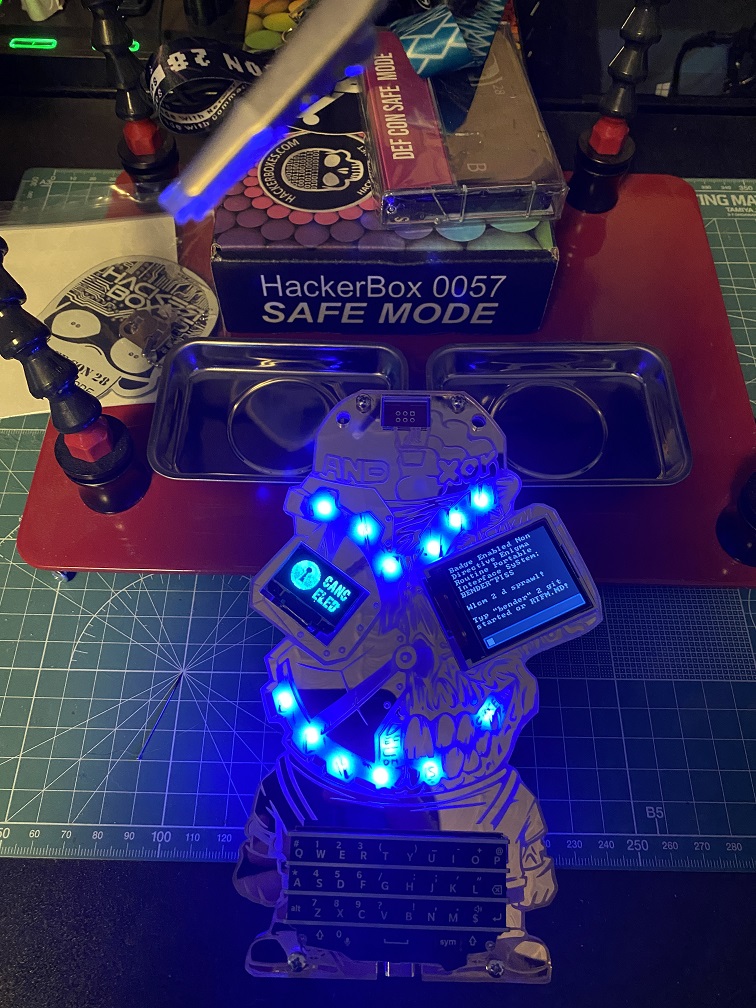 Been waiting for this to arrive all day.  Special thanks to <a href="/ANDnXOR/">&!^</a> and #mattdamon.  #badgelife #DEFCONSafeMode