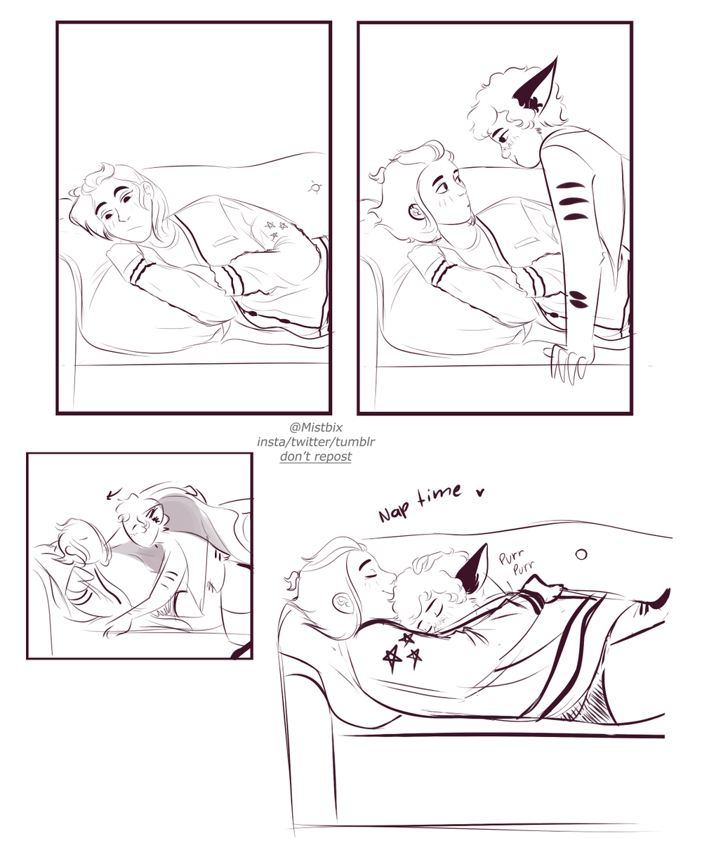 fluff ko-fi request of adora wearing the ts cardigan and wraping catra in it for a nap 