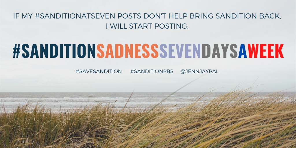 jennjaypal's tweet photo. It's #SanditionAtSeven! My personal initiative to bring back @sandition. I'd like to avoid #sanditionsadnesssevendaysaweek.
@masterpiecepbs 
@primevideouk 
@itv
@RedPlanetTV 
@SanditonSpecial 
#SanditonPBS
#sanditionseason2
#Sanditon
#SaveSanditon
#SanditonSquad 
@itvhub https://t.co/Q7hTIQ56bB