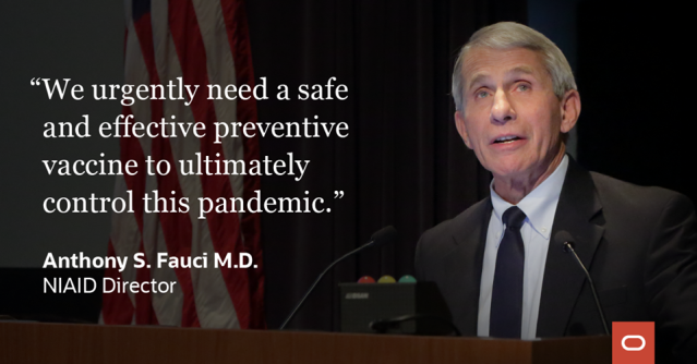 Volunteers needed! <a href="/Oracle/">Oracle</a> is proud to support the <a href="/NIH/">NIH</a> COVID-19 vaccine clinical trials in the US. Sign up now: bit.ly/33nAv4b