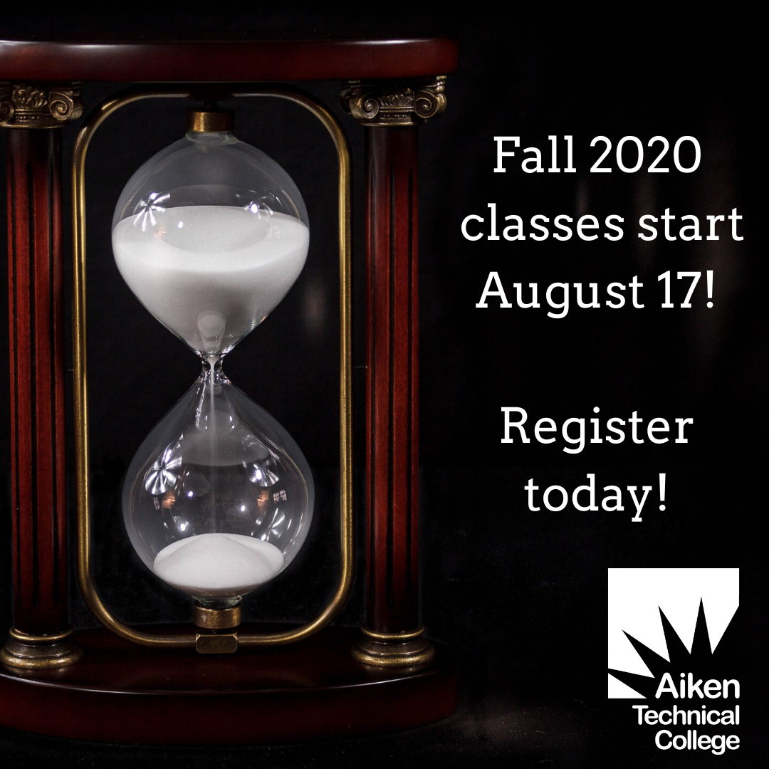 Aiken_T_College's tweet photo. Classes start in two weeks! Have you registered? Visit https://t.co/kW52JJgeS1 for registration information. #DiscoverYourPath #DiscoverATC #YourFutureisWithinReach https://t.co/ICfOfxSR8x
