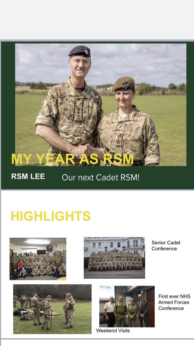 Regimental Sergeant Major Lee tweet media