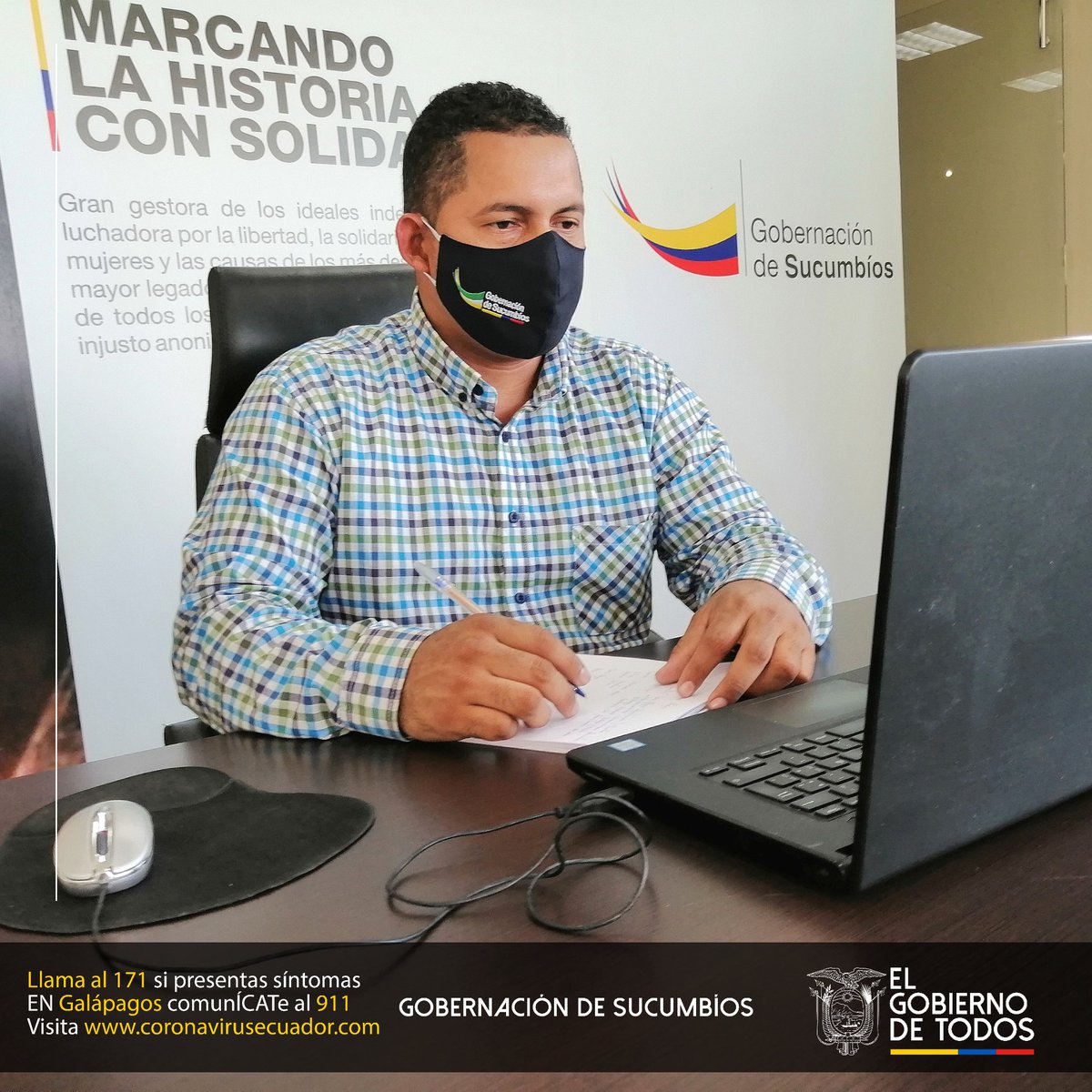 Gobersucumbios's tweet photo. @Gobersucumbios @albaro_beltran se reúne con @cruzrojaecuador, Director del Hospital Marco Vinicio Iza y Comité de usuarios #HMVI para gestionar equipos de telefonía móvil que faciliten la comunicación de pacientes de bajos recursos. @Lenin @mariapaularomo #JuntosPorLaSaludEc https://t.co/lw6OV3g2PH