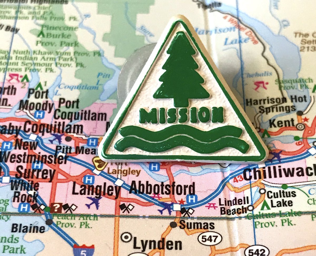 81. MISSION- yessss we've got ourselves a triangle pin- still just reflecting the "tree+water" sentiment like everyone else, but does it with STYLE- corporate pin is corporate, film at 11