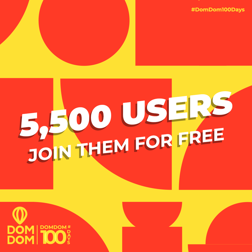 DomDomTD_'s tweet photo. 5,500+ #users joined #DomDom and enjoyed creating 6,400+ #designs in the past 100 days 👌
Join them for #free: https://t.co/0xACBv5n9c
#DomDom100Days
#DomDom
#DoDesign #SaaS #Egypt #GraphicDesign https://t.co/dqjKm3ZZmb