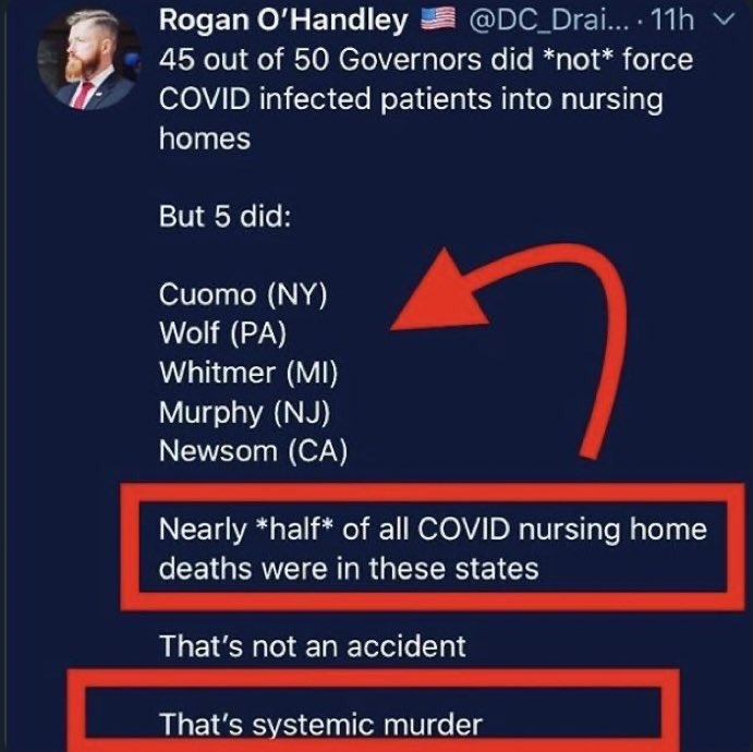 Darc__Vader_'s tweet photo. @NYGovCuomo What gives you the right to criticize anything related to the China virus?? You killed the elderly in your state, murderer ‼️😡 #SystematicMurder https://t.co/m3QYgJ7ETB