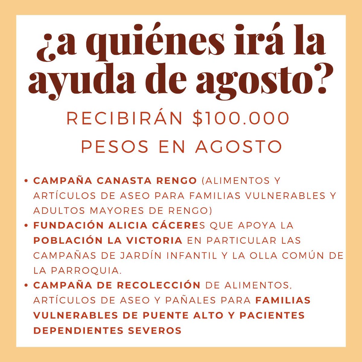 provisolidaria's tweet photo. 🍲 Llega agosto y la pandemia no afloja, con un 12,2% (INE) de desempleo son muchas las familias que han caído bajo la línea de la pobreza o que se encuentran en una situación muy vulnerable, por eso seguimos ayudando, te contamos a quiénes va la ayuda en agosto https://t.co/1BRqyHj3gt