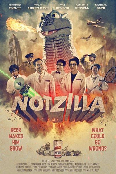 Notzilla_Movie's tweet photo. 🚨RED ALERT🚨 

NOTZILLA is Coming in 16 Days!!!

Find out out what happens when a Japanese scientist accidentally releases a monster in the U.S., and must save it and the city before a crazed nuclear physicist destroys both! This is one movie you don't want to miss! Stay Tuned! https://t.co/oEStF6urMD