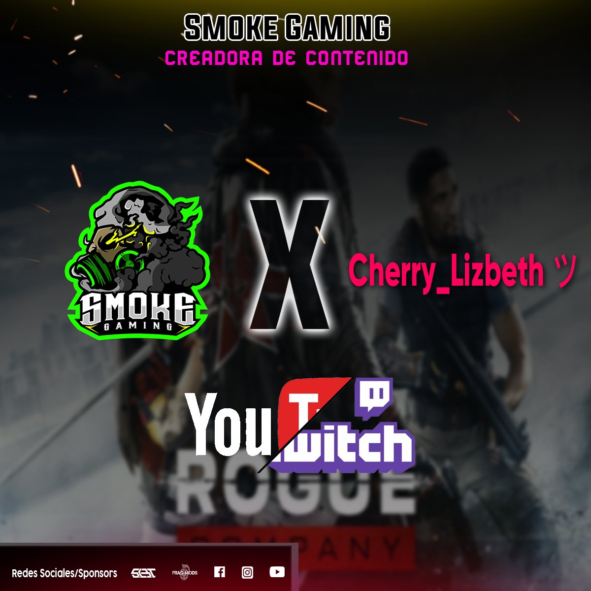 SmokeGamingR6's tweet photo. Queremos agradecer a nuestra "Creadora de contenido de Smoke Gaming".
Bienvenida:Ｃｈｅｒｒｙ_Ｌｉｚｂｅｔｈツ

Pueden ir a seguirla en YouTube: 
https://t.co/JIpj7i5UjW https://t.co/HLVD6SclN7