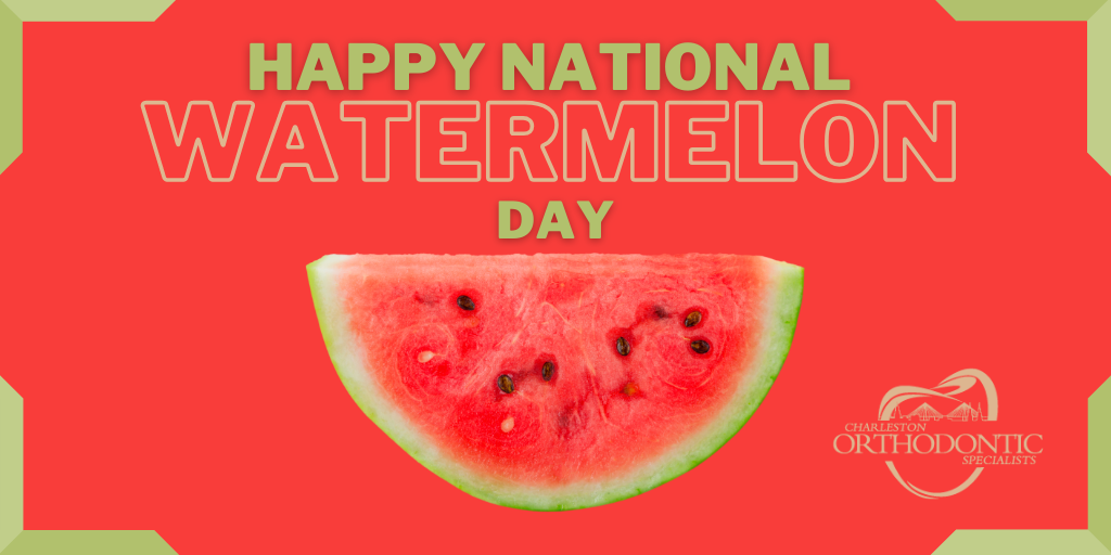 Not only is watermelon delicious, but after you're done eating the rind makes a great smile shape 🍉 Happy Watermelon Day!
