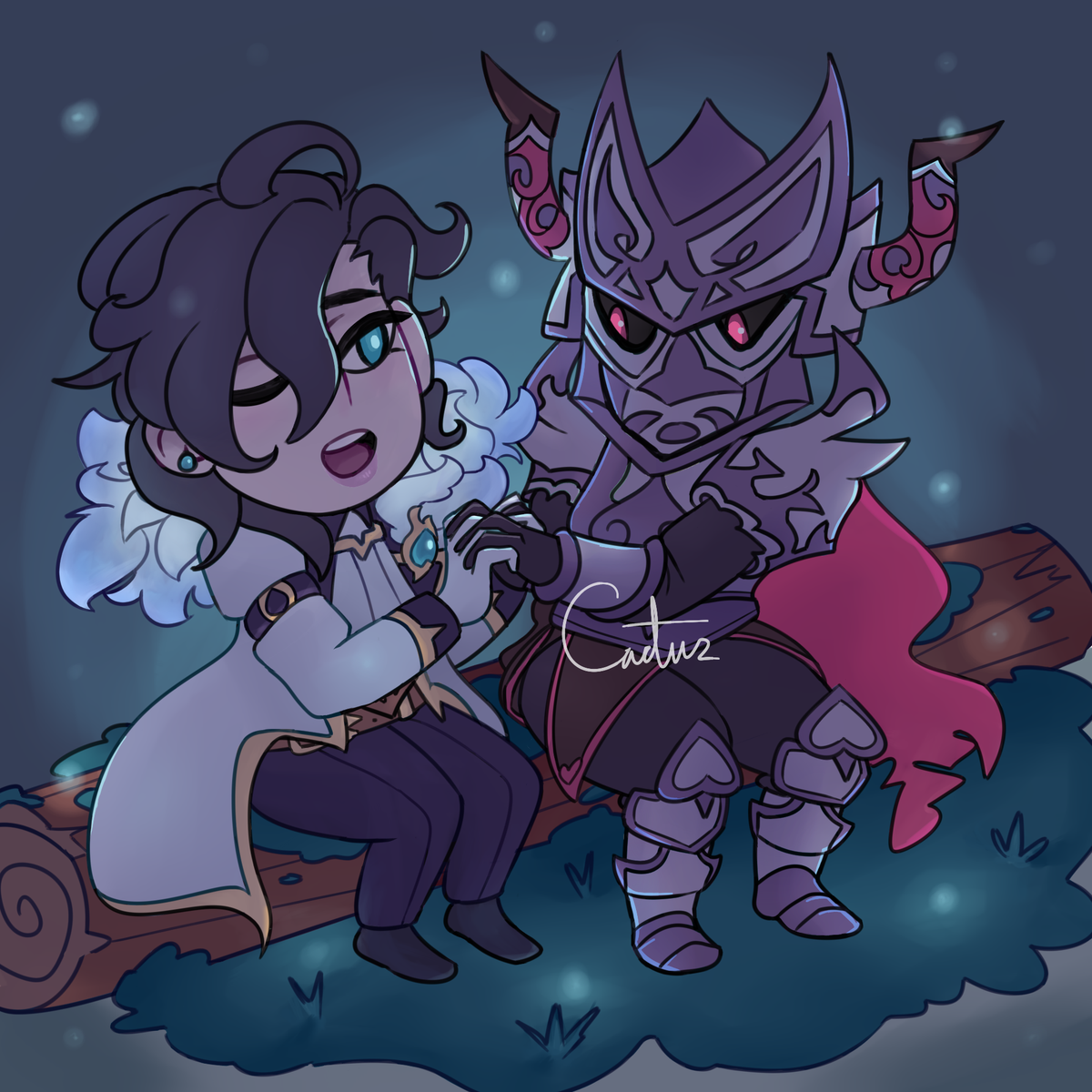Vixel x Beserker from Dragalia Lost commission for <a href="/cupofstarshine/">eros</a>! Ty ty