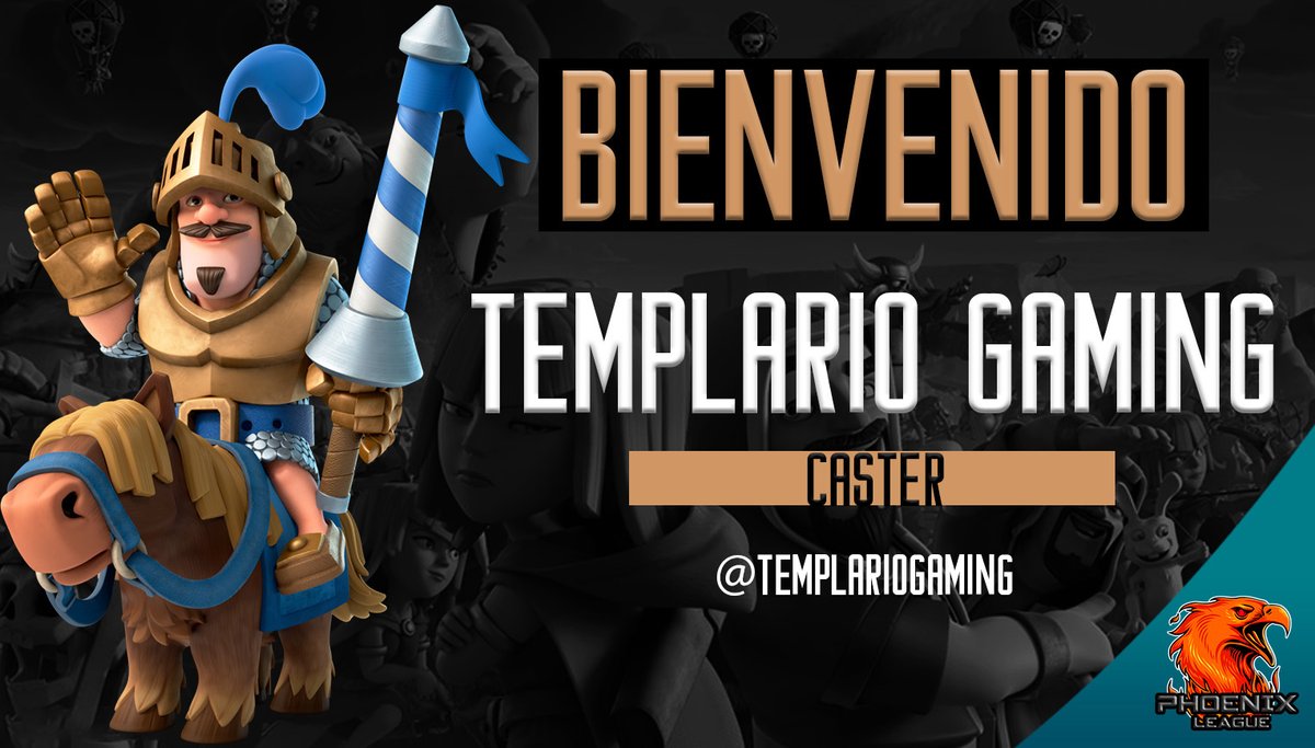 Y finalmente les presentamos a @TemplarioGaming, quien nos estará acompañando desde facebook gaming transmitiendo las finales de las distintas ediciones!