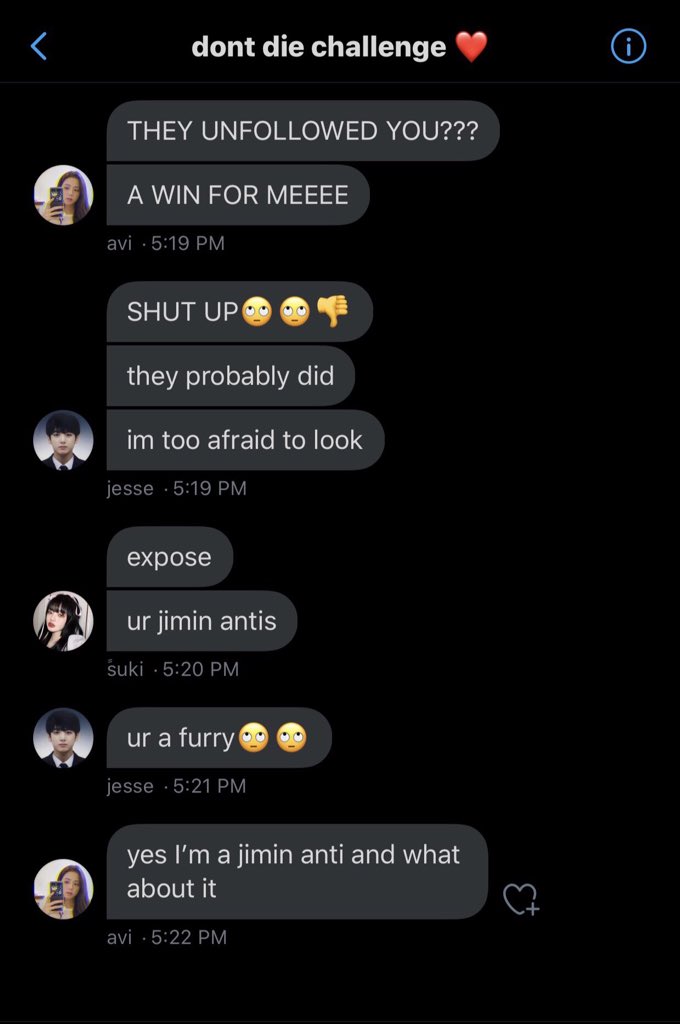saying they are a jimin anti