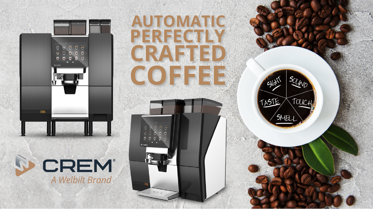 Perfect coffee, from bean to cup, is possible with fully automated, intelligent, self–service equipment from Crem.bit.ly/cremcoffee Eliminate waste and bring incredibly fresh coffee that is ground, brewed, flavored &amp; poured on–demand. #foodservice #coffee #cstore #grocery