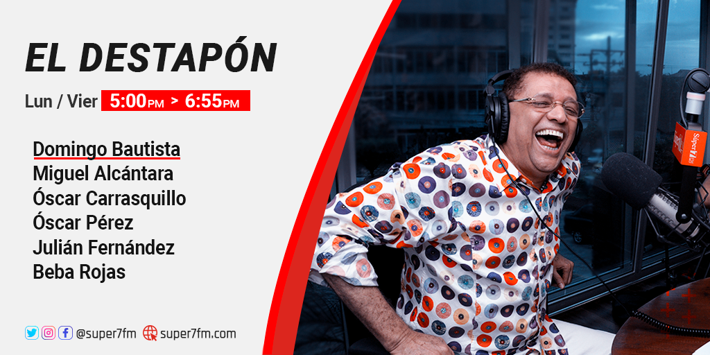 super7fm's tweet photo. [ Al AIRE ] El Destapón > Te proponemos 2 horas de humor para que te olvides del tapón de la tarde. SINTONIZA la #Super7FM 107.7FM 
-- 
También nos puedes escuchar por https://t.co/aTPYW6T2HL - #TuneIn
--
@eldestapon #Radio #Humor #RD #ElDestapón https://t.co/Ti48q1AASb