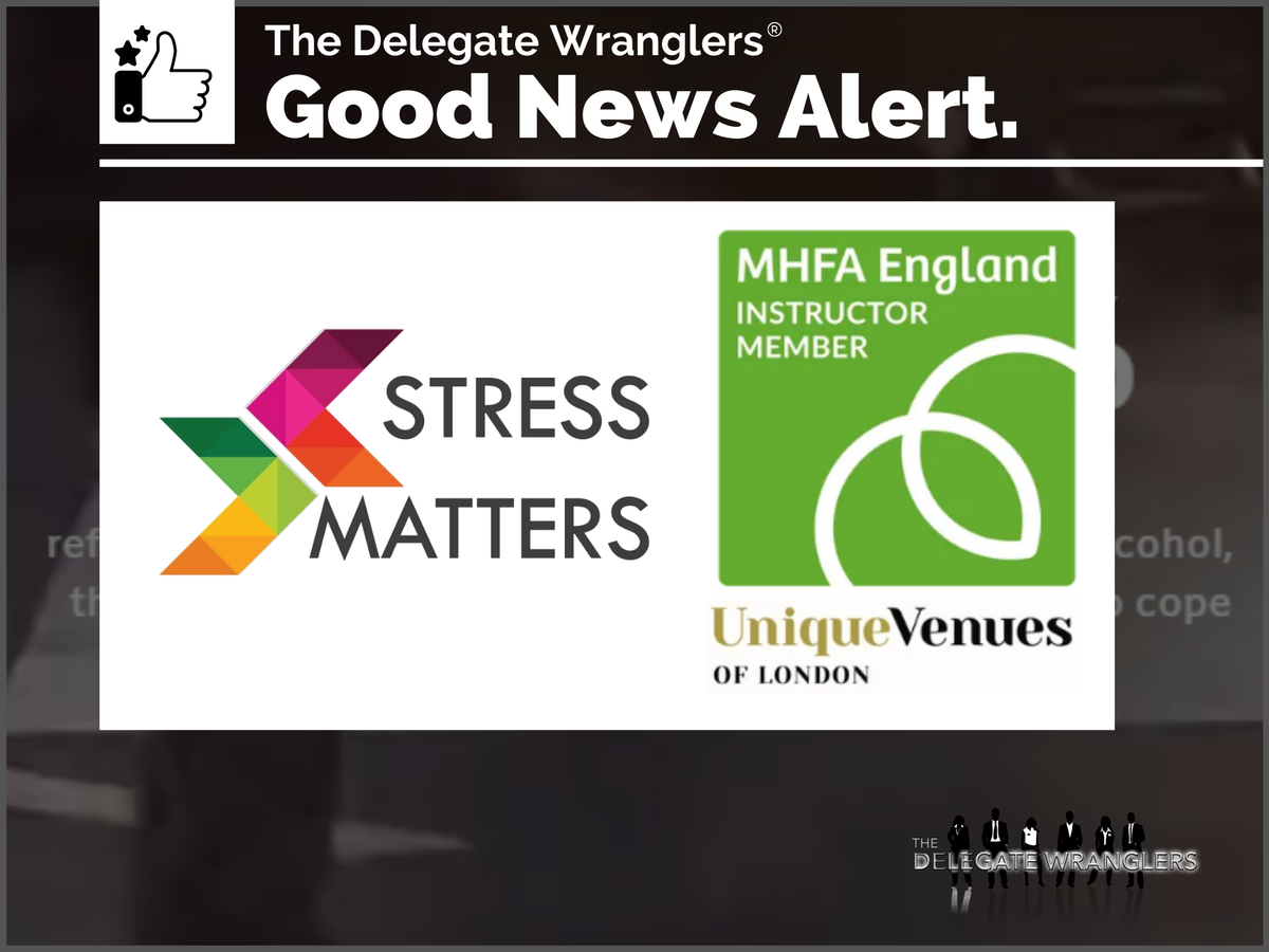 Del_Wranglers's tweet photo. GOOD NEWS ALERT.
Stress Matters launch #MHFAEveryEvent campaign &amp; free training for redundant #eventprofs
Read all about it here and how you can join up:
https://t.co/FtnQL30HqH
#wemeanbusiness https://t.co/eN1qQMA9Qy