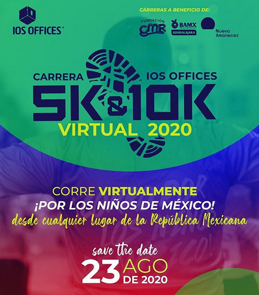 Queremos seguir compartiendo la pasión por el running ahora virtualmente. Juntos ayudaremos a niños con parálisis cerebral y a combatir la desnutrición infantil el próximo 23 de agosto desde cualquier ciudad. 
Conoce más detalles: 
carreraios.com