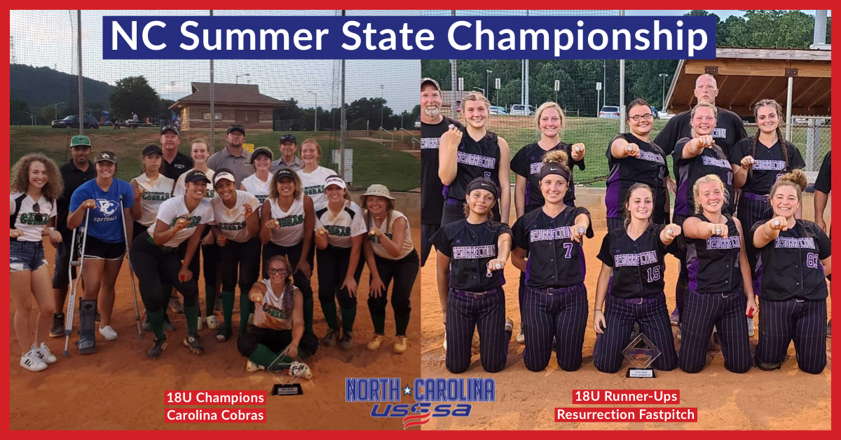 Thank you to all the teams who came out to the USSSA SUMMER STATE CHAMPIONSHIP this past weekend!

Also, a special congrats to our champion and runner-up teams!