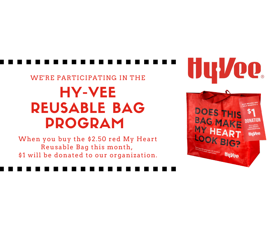 MVCBSA141's tweet photo. We're excited to share that every $2.50 red "My Heart" Reusable Bag purchased in August at the @HyVee located on Broadway in Quincy will send a $1 donation to us!
#giveback #dogood https://t.co/FhxvpxMvmR