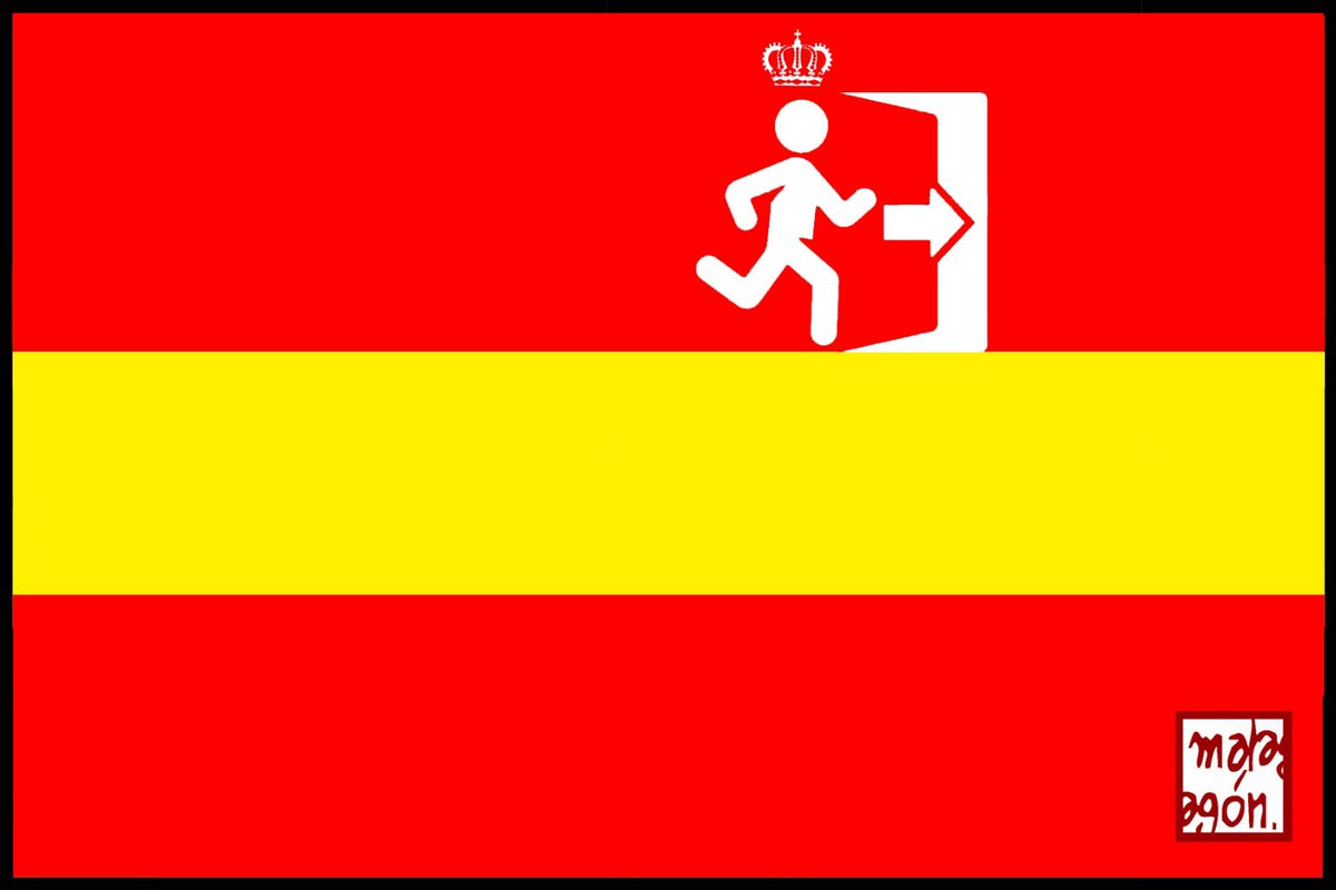 malagonhumor's tweet photo. Adelanto de la viñeta de mañana en @ctxt_es #ReyALaFuga https://t.co/0Mfe38OwA6