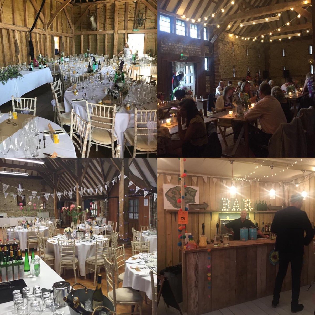 Some of our barn weddings #sussexweddings all day staff hire running bar serving food plus on the day coordination and planning
