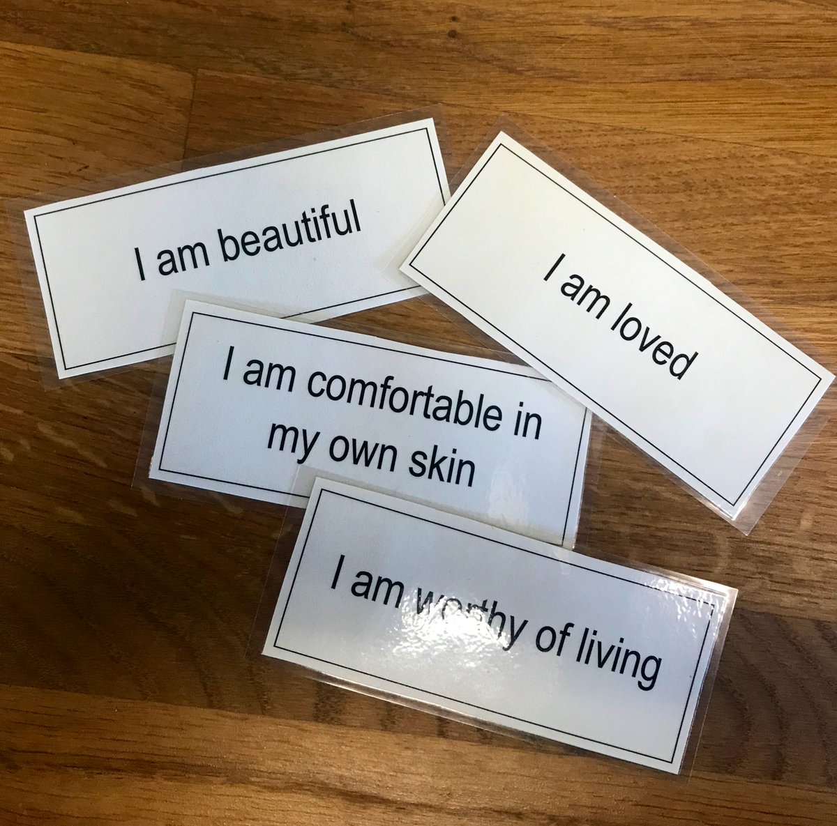 Today a young person I work with is using #positiveaffirmations to help challenge negative beliefs and boost her self-esteem...she sticks them on her mirror and by her bedside and repeats them out loud daily #OccupationalTherapy #PositivePsychology