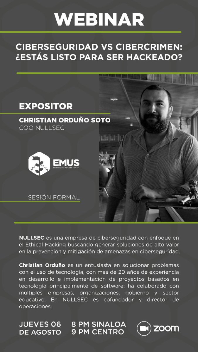 NullSecMX's tweet photo. Gracias a #grupoEMUS por el espacio, platicamos el jueves como se debe🍻🍺🤘🏼

cc @Guillermohull @miguelgastelum @anonimatocrea @betoCastrog @jonathanalvarez https://t.co/9Bd08Y4I7T