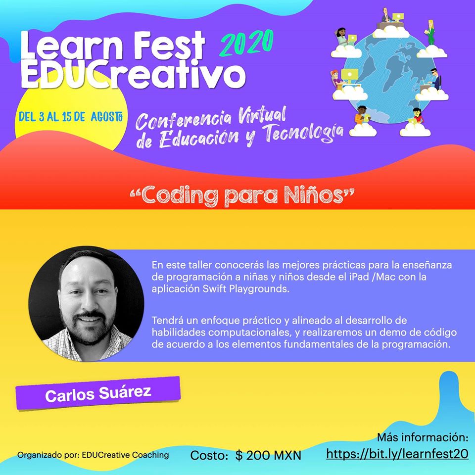 Hablaremos de Swift y Swift Playgrounds para iPad y Mac.