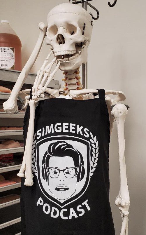 simgeekspodcast's tweet photo. Can you believe #Simghosts Global Experience starts tomorrow?? Pictures of aprons are already showing up in the wild! This one is from Tiffany Hamblin, THANK YOU for sharing! Share yours and tag both #SimGeeks and #SGglobex @SimGHOSTS https://t.co/U5mAnD97dI