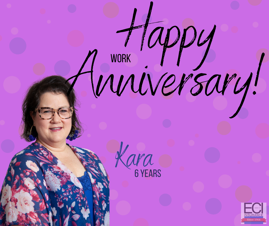 ECIAgency's tweet photo. Happy 6 Year Work Anniversary to Kara!!

Kara works in personal lines and loves to laugh. We are so thankful for your service to our customers! Here's to many more years! https://t.co/vpn8CTK4A6